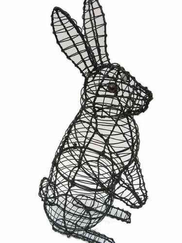 Topiary rabbit standing - rabbit,