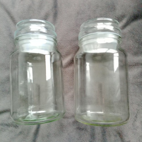Empty glass jars - glass,