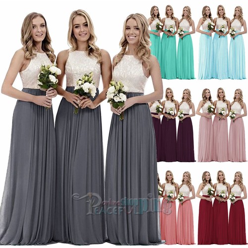 New long chiffon - long, lace