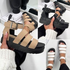 Womens Chunky Flatform Sandals
