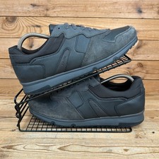 Geox Trainers Mens Size UK 8 Respira Grey Leather Suede Casual Preppy Shoes