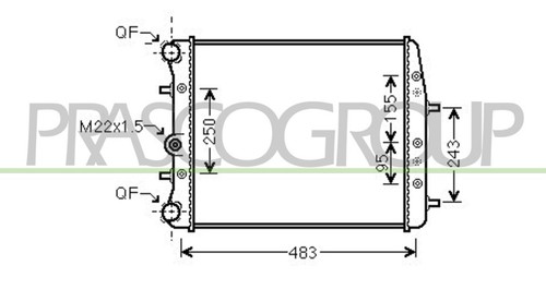 Fits seat ibiza radiator - ibiza,