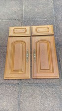 1 pair solid light oak kitchen cabinet door & drawer fronts 300mm wide vgc