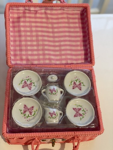 Butterfly porcelain tea set - tea,
