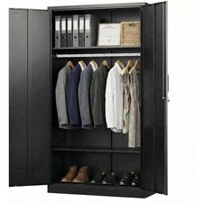 72" Heavy Duty Steel Wardrobe