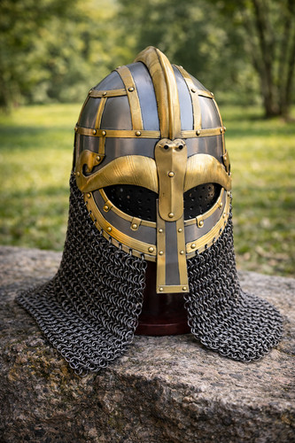 Handmade viking helmet steel - viking,