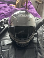 Mens Motorcycle Jacket Size 50 Helmet Full Face And Boots Size 10 Used