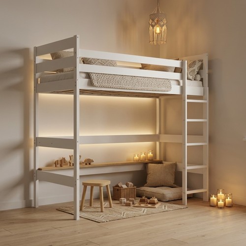 Astrid kids loft bed - kids, 90x200