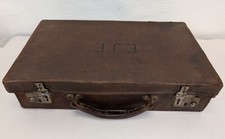 Vintage Leather Masonic Regalia Case Freemasonry Freemason EJF Small Suitcase Ap