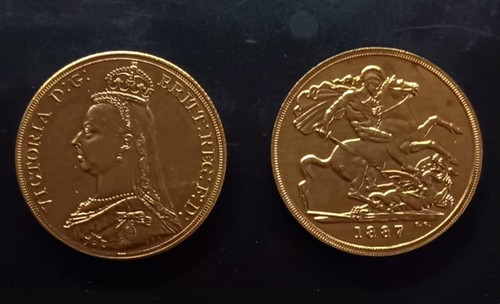 1887 queen victoria gold - ,