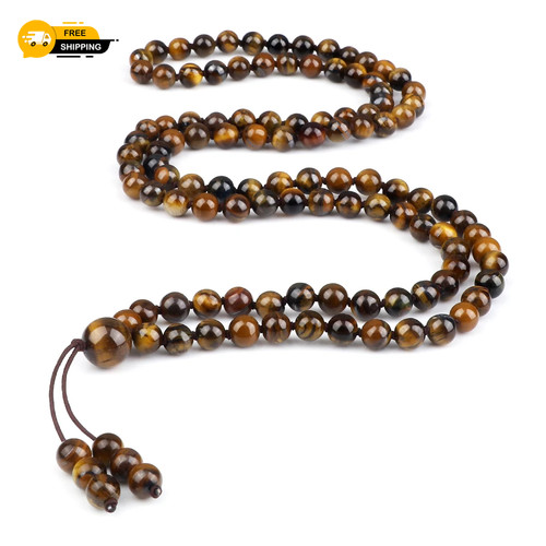 Tiger eye 108 mala - tiger, prayer