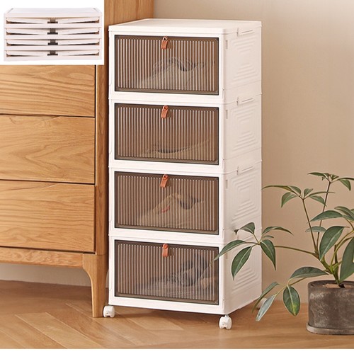 Foldable storage cabinet with - foldable,