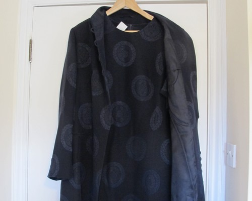 Blue silk dress and coat - blue,,