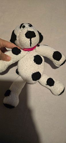 Black white spotted dog - black,