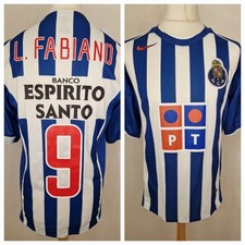 Rare Original Nike FC Porto 2004/2005 Home Football Shirt Men’s Medium Fabiano 9