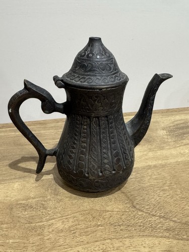 Vintage hand engraved metal - engraved,