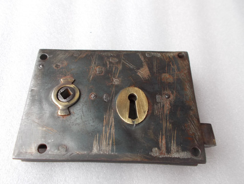 Rim lock locks door - lock,