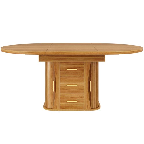 Extendable round dining table - extendable,