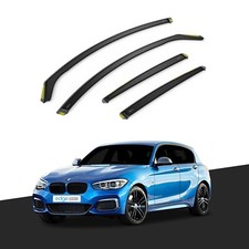 BMW 1 Series F20 2011-2019 5 Door Hatchback Wind Deflectors 4pc Tinted