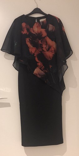 Coast caped floral - caped, dress