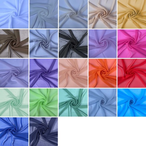 Chiffon sheer plain soft - chiffon,