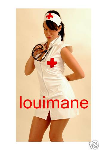 Pvc white nurse louimane - pvc,