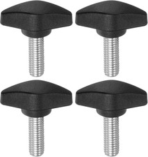 4Pcs Tee Wing Knobs Thumb Screws M8 X 20Mm Standard Male Thread Plastic T Knobs 