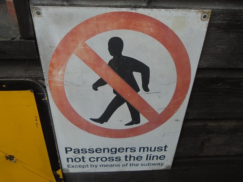 Original railway signs - original,