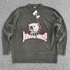 Vintage Johnny Blaze Knit Sweater 90s Y2K Mens XL DEADSTOCK Method Man Wu Tang