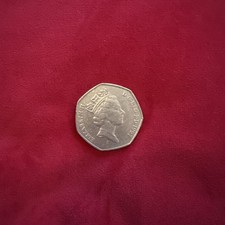 1997 50 Pence Coin, Rare Old Collectible