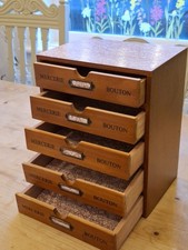 Wooden 5 Drawer Storage Box