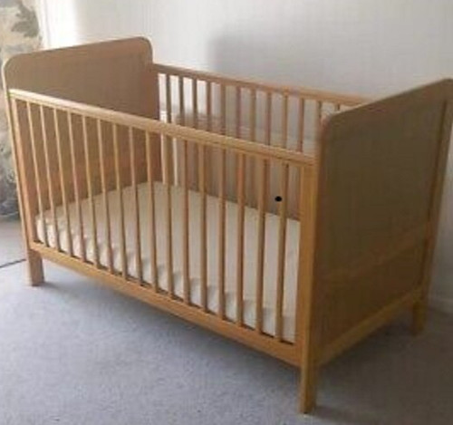 John lewis wooden cot bed - -,