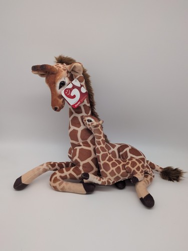 Mother and baby giraffe - baby, soft
