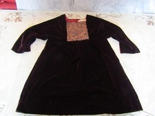 Girls  Zara Girls Red Rose Gold Sequin Velvet Party Dress Age 7 Years 122cm