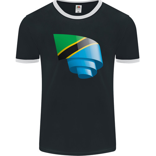 Curled tanzania flag tanzanian - tanzania,
