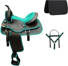 Classic Quality Western Synthetic Light Weight Comfort Barrel Racing Trail Tack