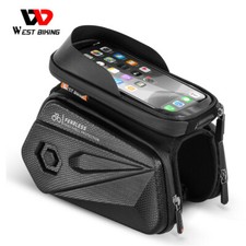 WEST BIKING Bicycle Front Frame Bag MTB Road Bike Top Tube Phone Bag Waterproof