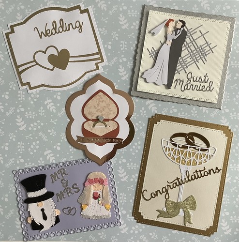 Handmade die cut toppers - 5x,