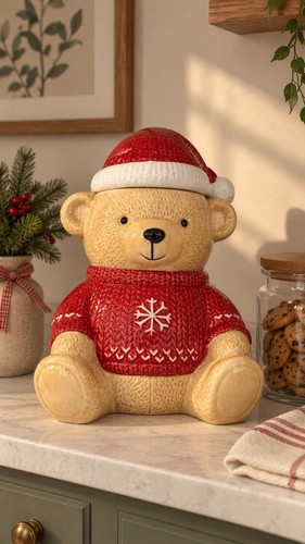 Large christmas teddy bear - large,