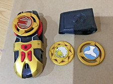 Power Rangers Ninja Storm Wind Morpher + all 3 Spin Discs + Genuine Strap V.VGC