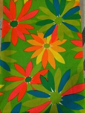 Vintage Barkcloth Tropical