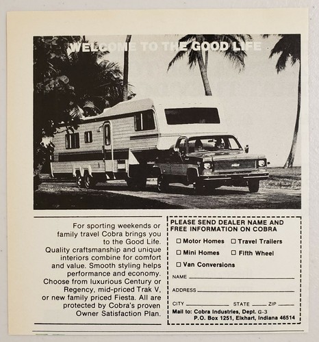 1974 print cobra 5th wheel - print,