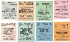 England - Match Tickets 1955-1963  - Wembley - Choose From List (48)