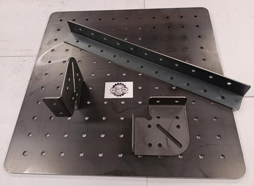 Welding top fixture plate with - top,