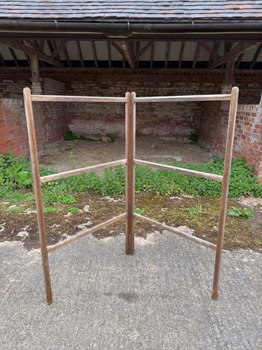 Vintage wooden folding clothes - vintage,