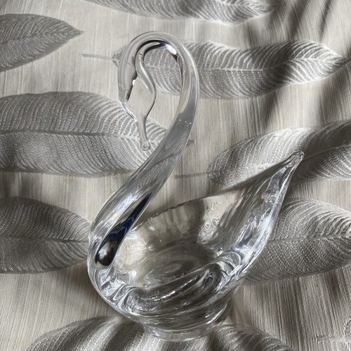 Royal doulton glass swan - doulton,