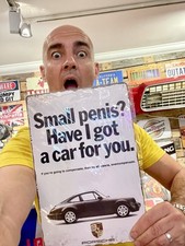 Retro Porsche Metal Advertising Sign Plaque - Classic Porsche 911 928 944 Advert