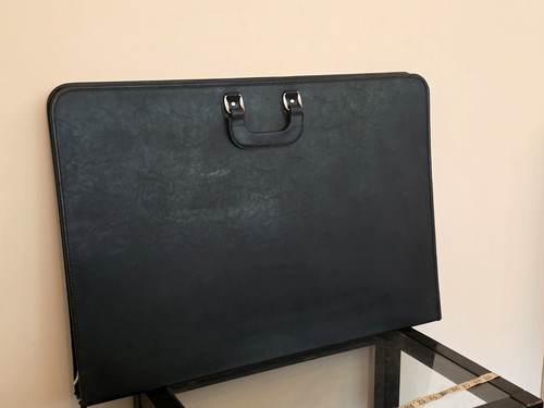 Large black leather - large,