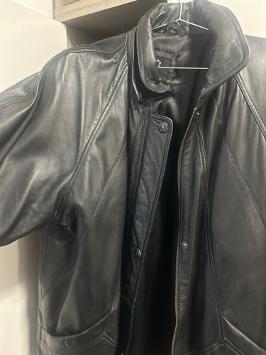 Echtes leder leather jacket - leder,