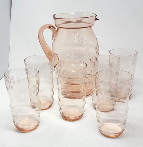 Vintage pink depression - vintage,